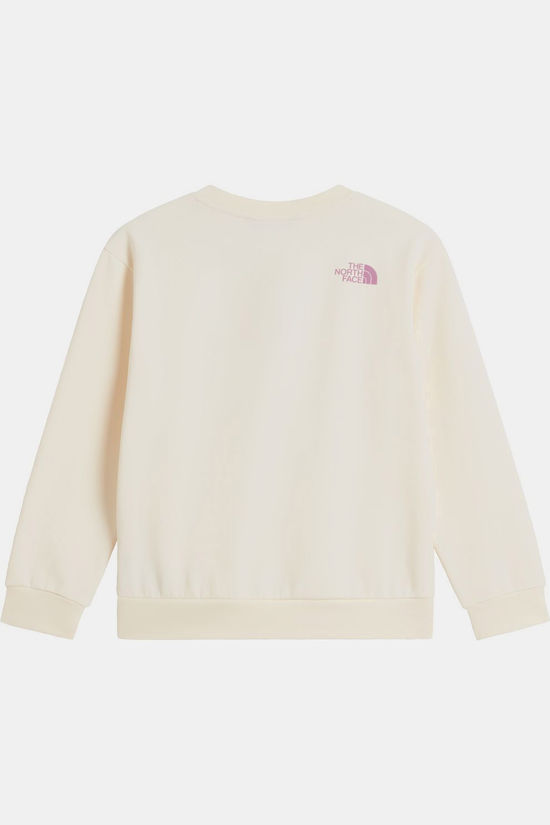 The North Face Trui Teen G Chalbi Relaxed Crew - Graphic White Dune