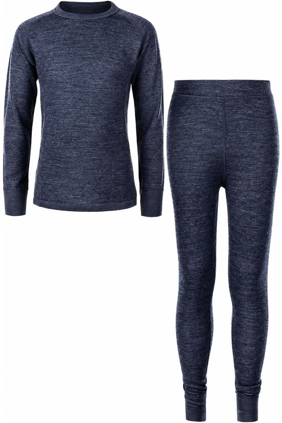 Zigzag Ondergoed Set Pattani Wool Underwear Set Navy Blazer