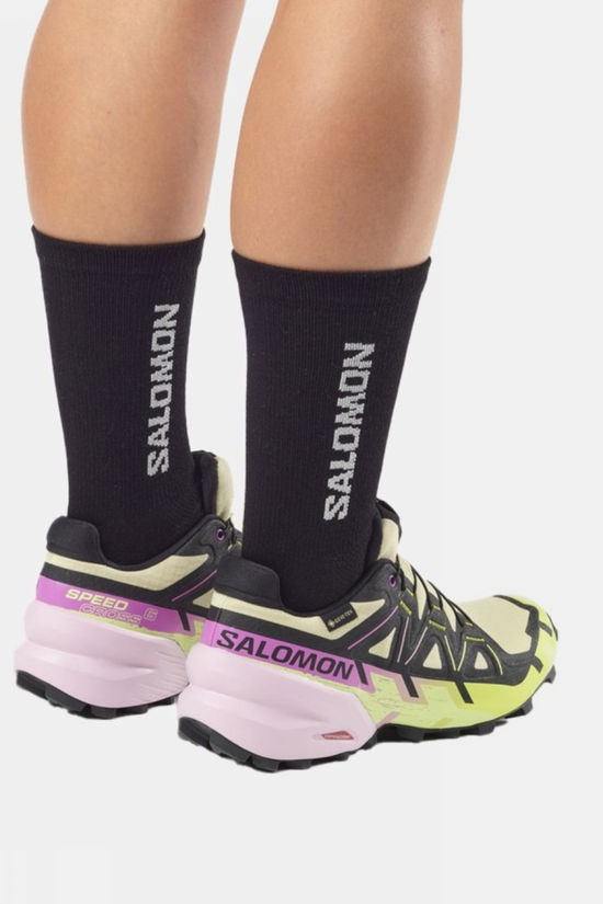 Salomon Chaussures De Trail Speedcross 6 GTX Bog/Dawn Pink/Acid Lime