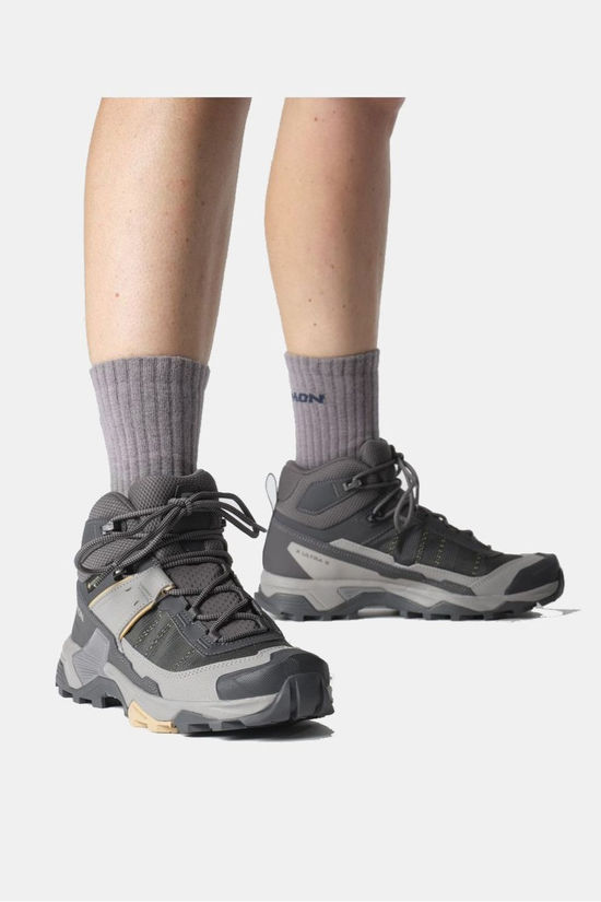 Salomon Chaussures De Randonnée X Ultra 5 Mid GTX W Nine Iron/Gull/Soft Clay