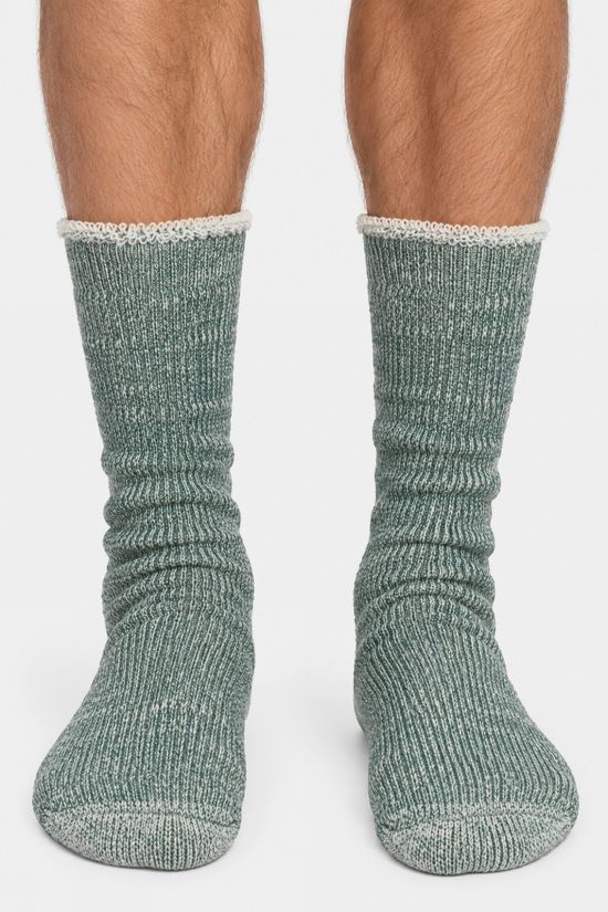 Alpaca socks Chaussettes Cozy Long 1-Pack Green