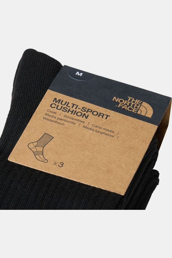 The North Face Wandelsokken Multi Sport Cush Crew Sock 3P Tnf Black