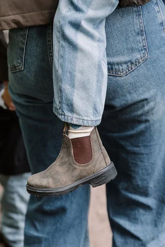 Blundstone Kids Boots 565 nubuck Rustic Brown