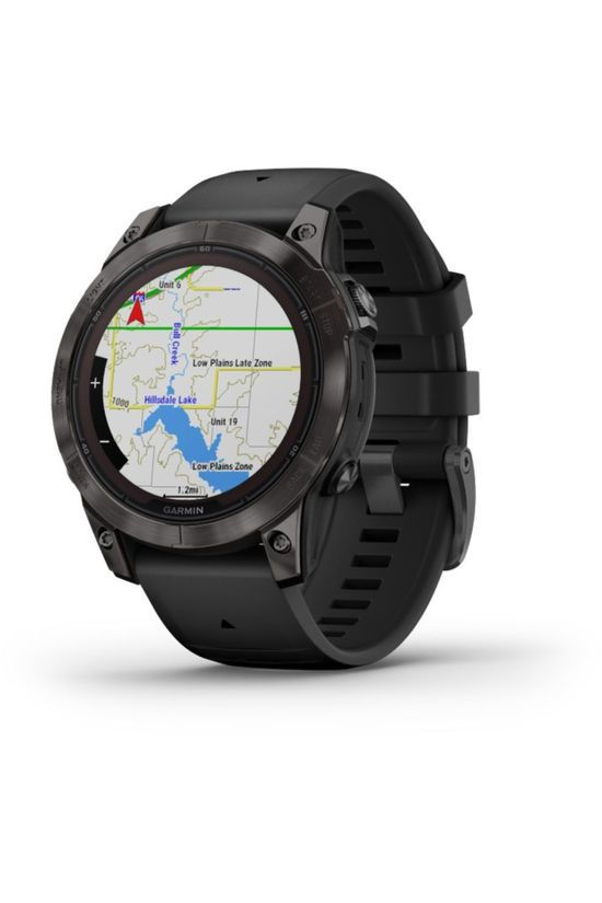 Garmin Sporthorloge Fenix 7 Pro Sapphire Solar Carbon Gray Dlc Titanium / Black Band
