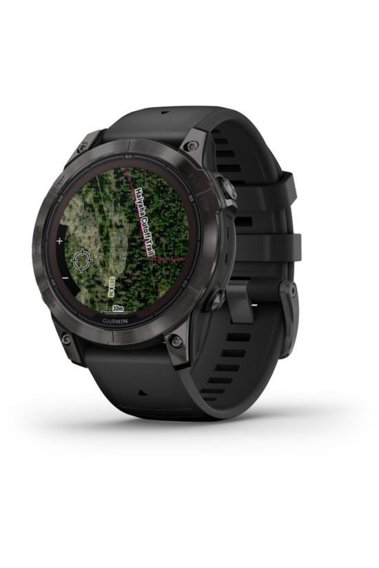 Garmin Sporthorloge Fenix 7 Pro Sapphire Solar Carbon Gray Dlc Titanium / Black Band