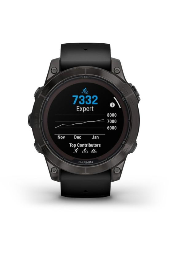 Garmin Sporthorloge Fenix 7 Pro Sapphire Solar Carbon Gray Dlc Titanium / Black Band