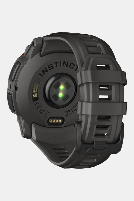 Garmin Montre De Sport Instinct 3, 50Mm, Solar Black Bezel With Charcoal Band