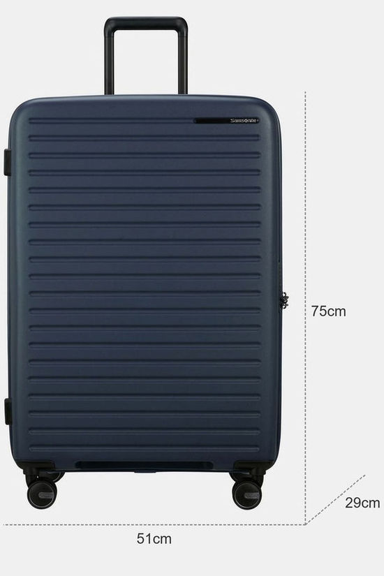 Samsonite Trolley Restackd Spinner 75 Exp dark blue