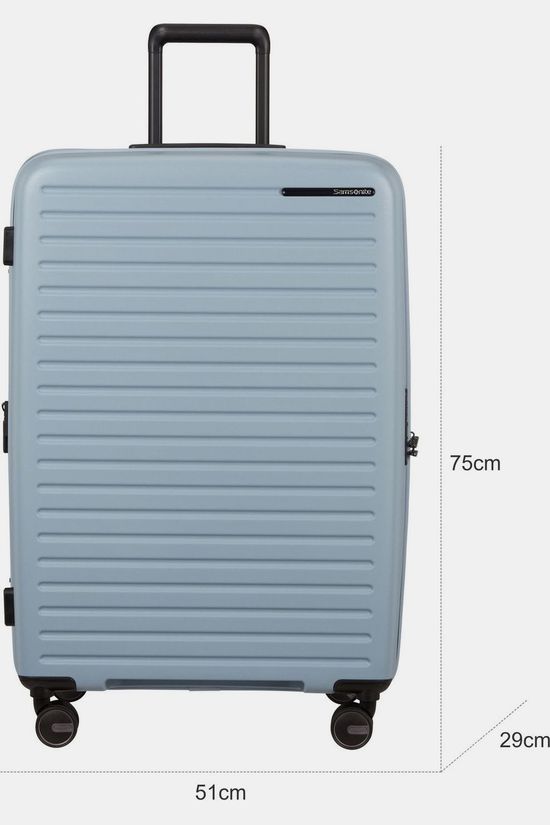 Samsonite Trolley Restackd Spinner 75 Exp Fog Blue