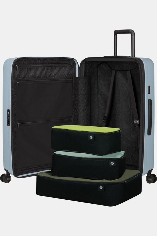 Samsonite Trolley Restackd Spinner 75 Exp Fog Blue