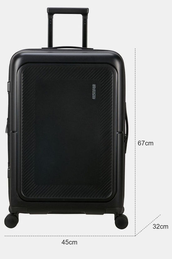 American Tourister Trolley Dashpop Spinner 67/24 Exp Tsa True Black