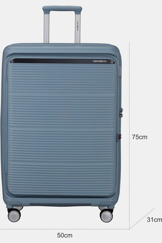 Samsonite Valise Paralux Hs Spinner 75 Exp Fog Blue