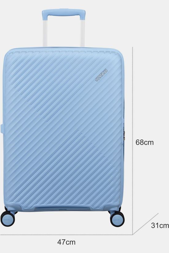 American Tourister Trolley Diablast Spinner 68/25 Exp Tsa Glacier Blue