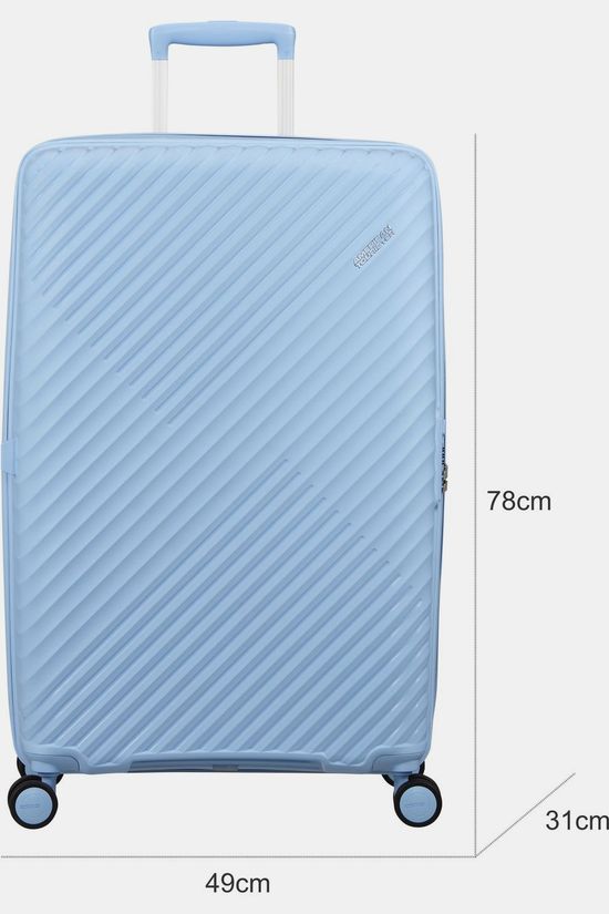 American Tourister Trolley Diablast Spinner 78/29 Exp Tsa Glacier Blue