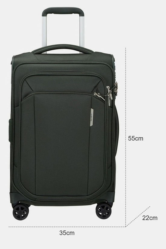 Samsonite Bagage À Main Respark Spinner 55 Length 35 Exp Forest Green