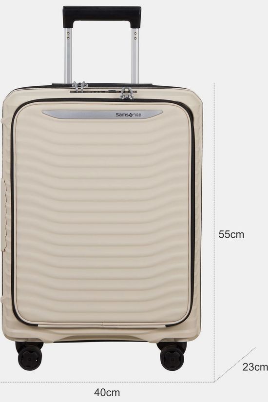 Samsonite Bagage À Main Upscape Spinner 55 Exp Easy Access Sandstone