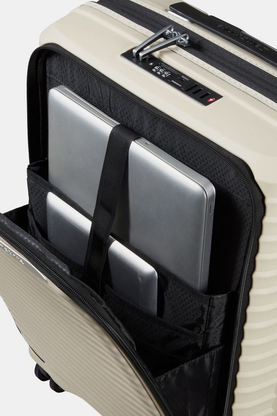 Samsonite Bagage À Main Upscape Spinner 55 Exp Easy Access Sandstone
