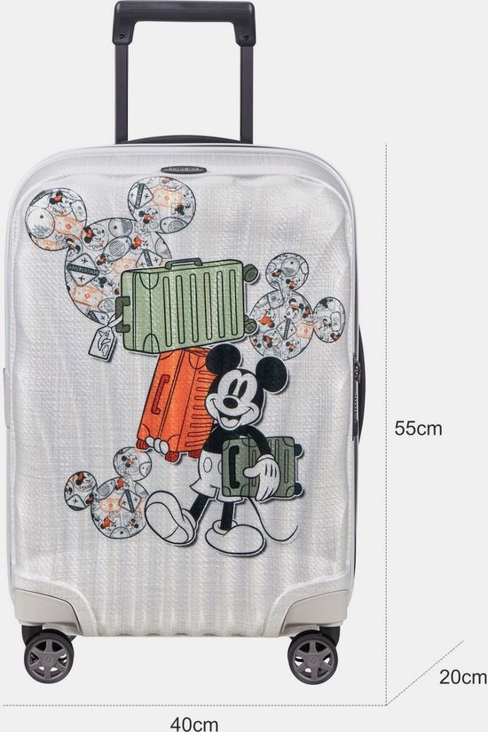 Samsonite Bagage À Main C-Lite Disney Spinner 55/20 Exp L 40Cm Disney Mickey'S Travel Tales
