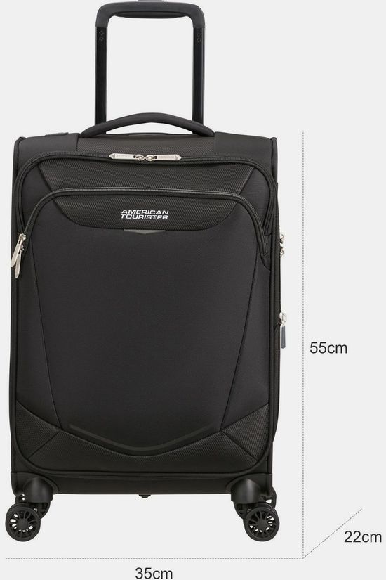 American Tourister Bagage À Main Summerride Spinner 55/20 Exp Tsa L 35Cm Black