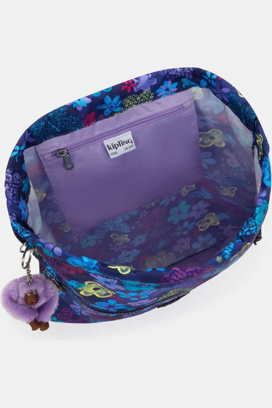 Kipling Dagrugzak Supertaboo 15L Dark Flower Stamp