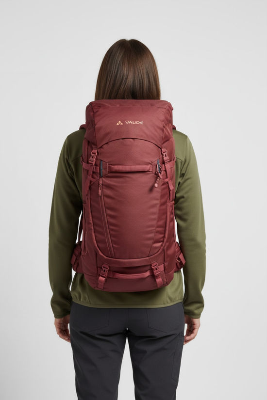 Vaude Rugzak Women's Astrum Evo 55+10 Dark Cherry