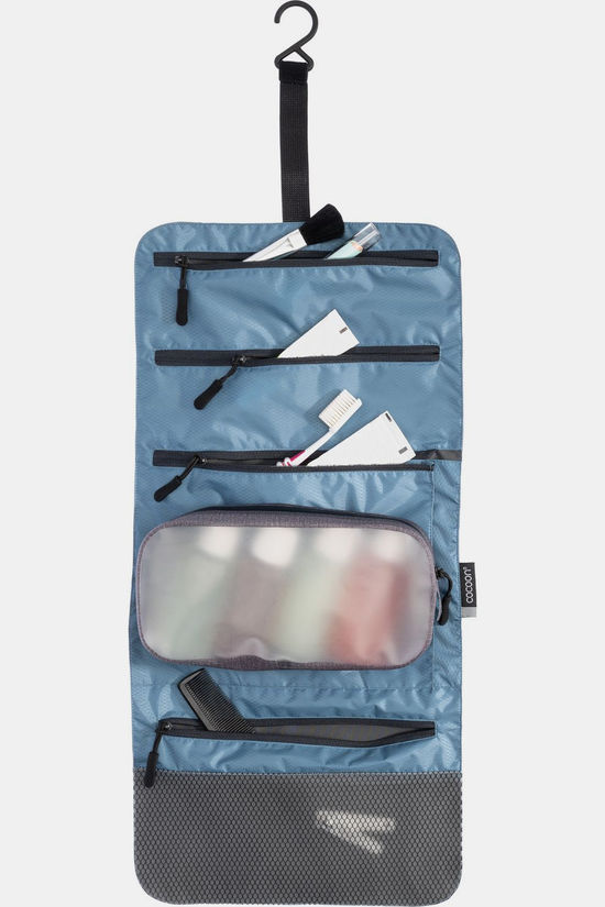 Cocoon Toilettas Hanging Toiletry Kit - Minimalist Light black/blue