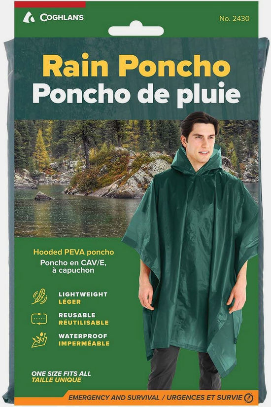 Coghlan's Poncho Rain Poncho Green