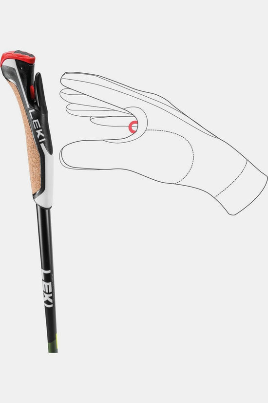 Leki Wandelstokken Flash Carbon mid green/black