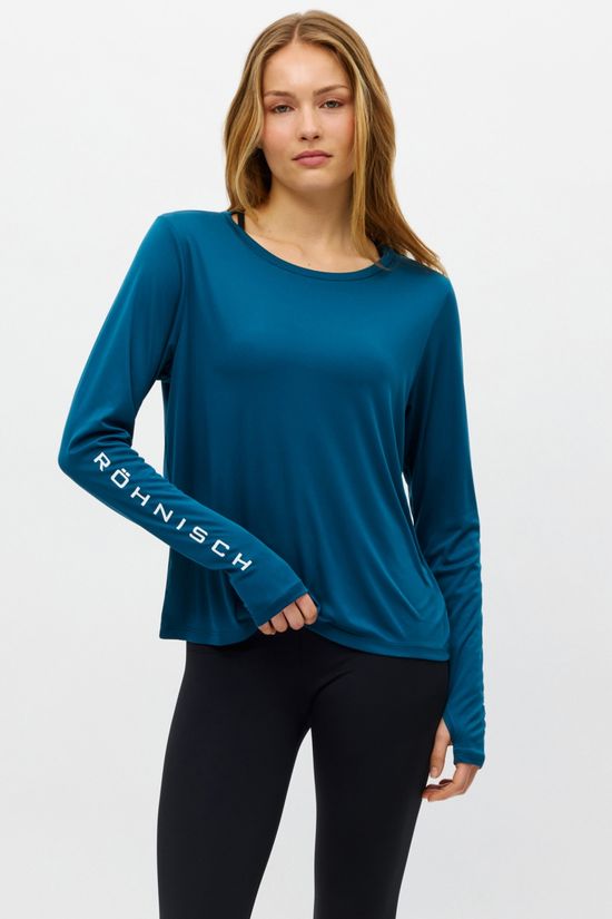 Röhnisch T-Shirt Team Logo Long Sleeve Legion Blue