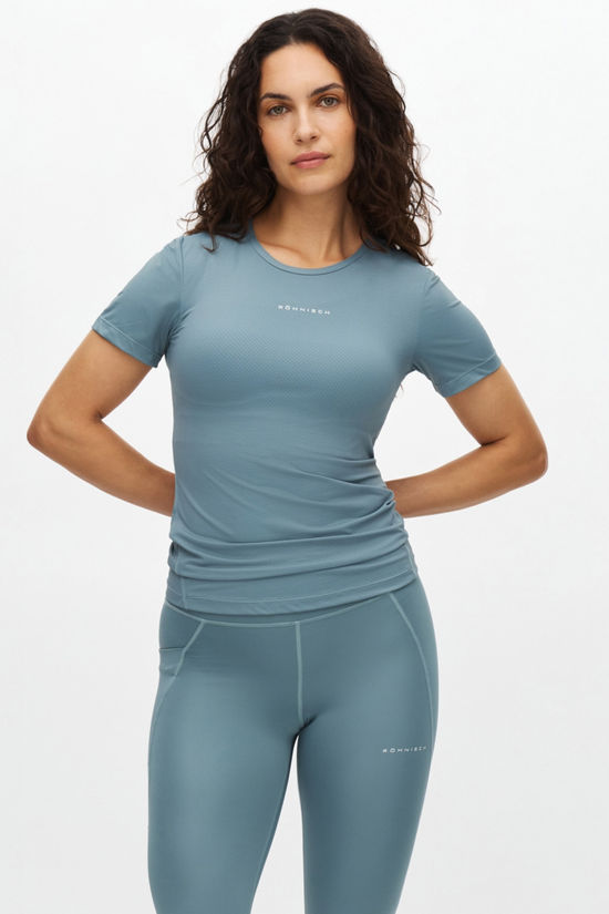 Röhnisch T-Shirt Jacquard Ss Stormy Sea