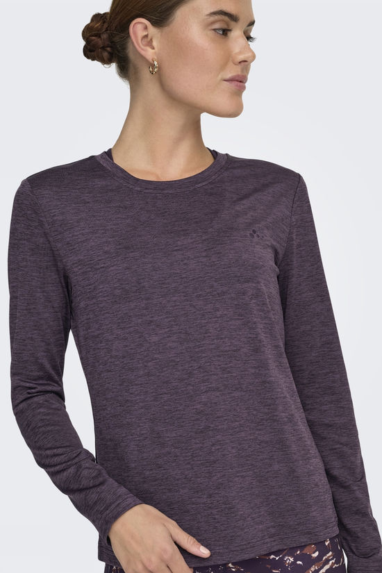 Only Play T-Shirt Onpcore Life On Ls Reg Tee Plum Perfect