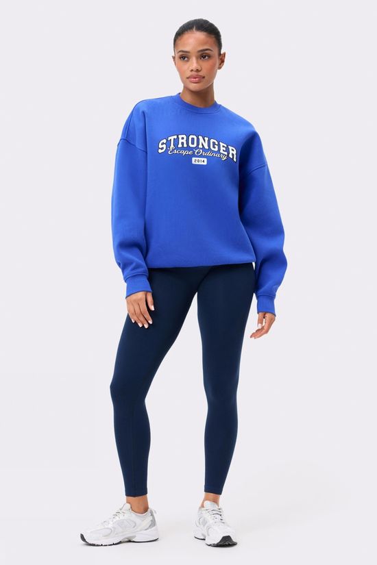 Stronger Trui Comfy Sweatshirt Stronger Blue