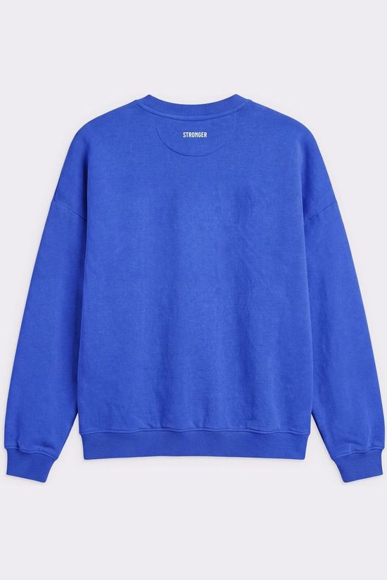 Stronger Trui Comfy Sweatshirt Stronger Blue