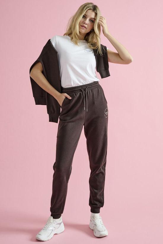 Only Play Pantalon De Survêtement Onpcava Life Hw Reg Brush Swt Pnt Chocolate Torte