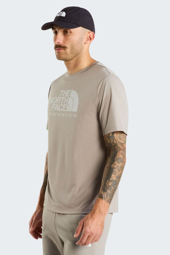 The North Face T-Shirt M 24/7 S/S Tee Logo Graphic Reg Stone Slab