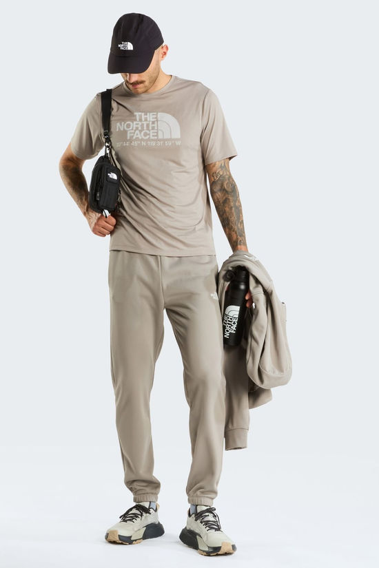 The North Face T-Shirt M 24/7 S/S Tee Logo Graphic Reg Stone Slab