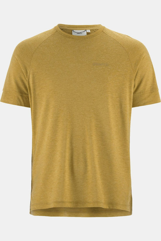Craft T-Shirt Wool Ss M Khaki Melange