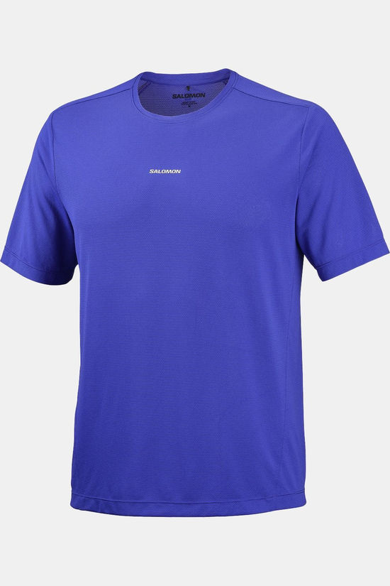 Salomon T-Shirt Shkout Core Ss Tee M Clematis Blue