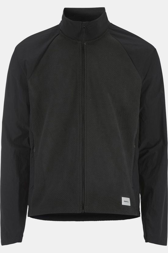 Craft Cardigan Fleece Jersey Jacket M Black