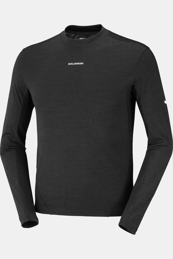Salomon Pull Sense Merino Ls M Deep Black