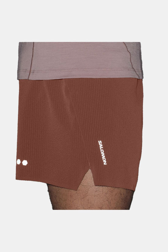 Salomon Short De Sport Sense Aero Stow 5" Shorts M Burnt Umber