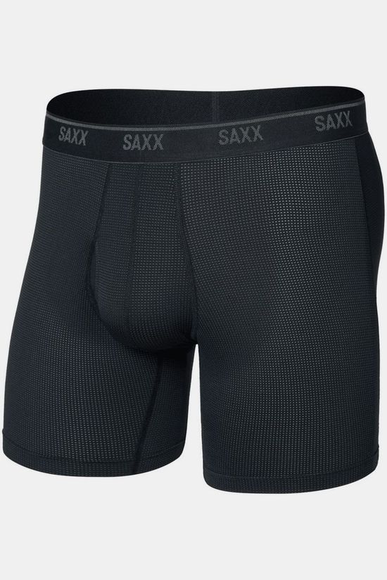 Saxx Boxer Quest Quick-Dry Mesh Boxer Brief Fly Black