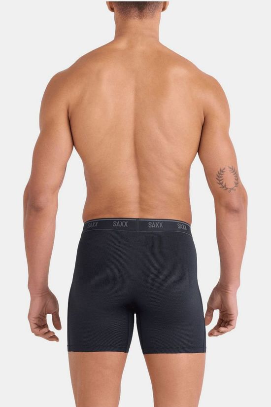Saxx Boxer Quest Quick-Dry Mesh Boxer Brief Fly Black