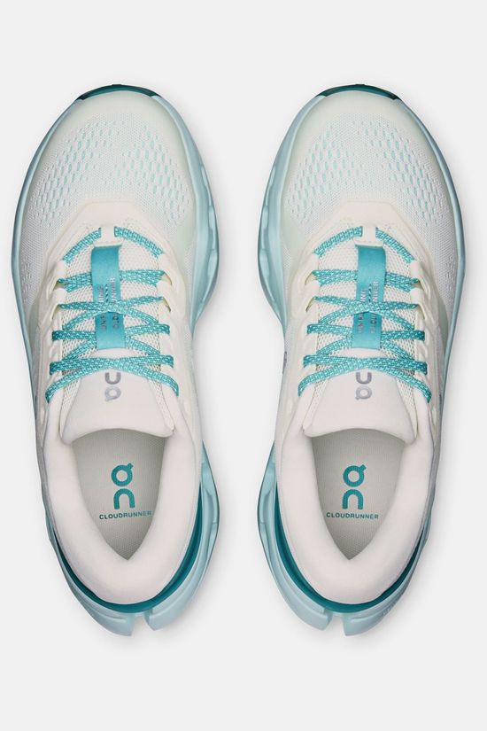 On Chaussures De Sport Womens Cloudrunner 3 Ivory | Aquamarine