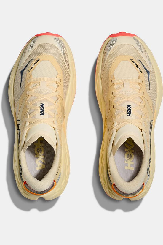 Hoka Trailschoenen W Speedgoat 7 Vintage Yellow/Neon Flame