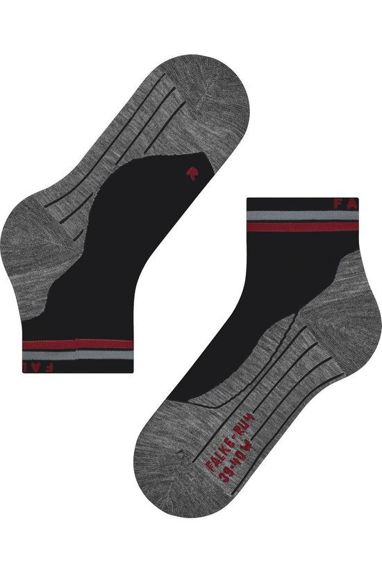 FALKE Chaussettes Ru4 Endurance Short Reflect Black