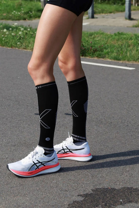 Stox Chaussettes de compression Running Women Black/Light Grey
