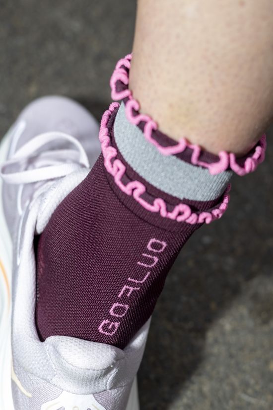 Gofluo Chaussettes De Sport Ruby Burgundy