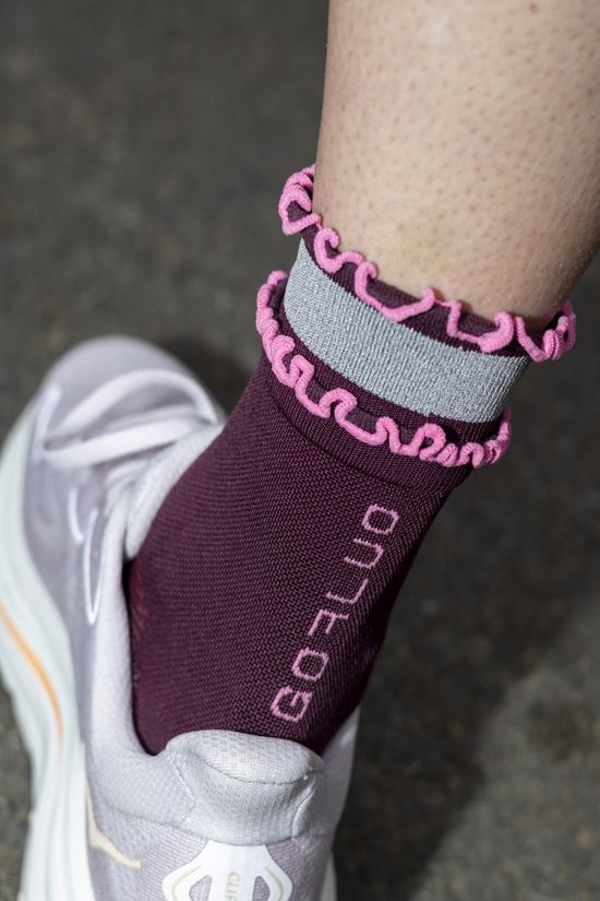 Gofluo Chaussettes De Sport Ruby Burgundy