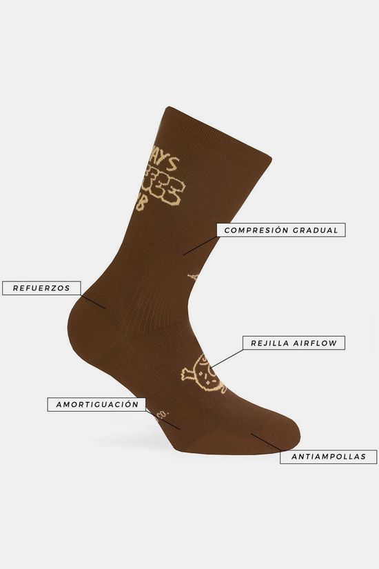 PAC Chaussettes De Sport Coffee Club brown